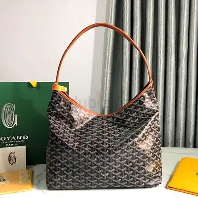 Goyard Boheme Hobo Bag in Black & Tan