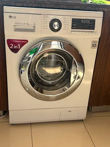 LG 2-in-1 Front Load Washer Dryer - 8kg/4kg, Very Good Condition