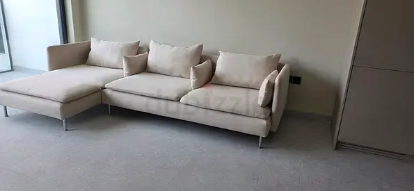 Excellent condition ___IKEA Sodhremn L Shape Sofa Beige