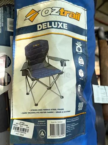 Oztrail Deluxe Folding Camping Chair — Used, Good Condition