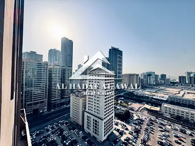 Available from today: a 2-bedroom apartment with a living room in Al Khan, opposite Al Tarboush Restaurant, with internet included.
