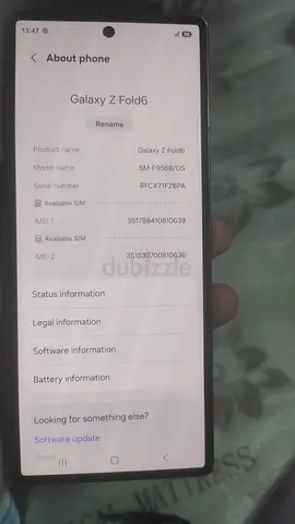 Samsung z fold 6 512gb