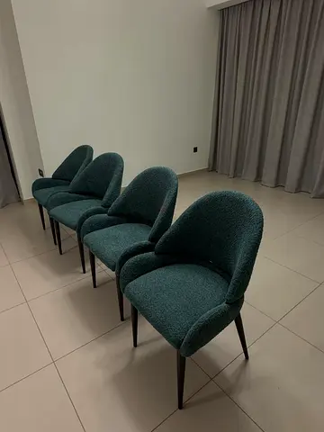 Set of 4 Green chairs