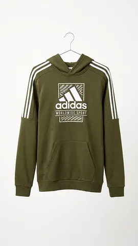 Adidas Worldwide Sports Olive Green Hoodie & Pants طقم هودي وبنطال أديداس الرياضة العالمية الأخضر