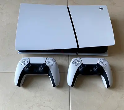 Sony PS5 Slim 1Tb Digital Edition With 2 Controllers