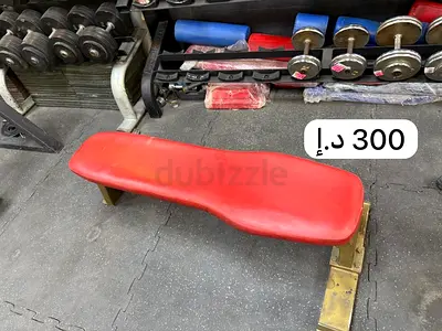 Flat/Decline Weight Bench with Red Padding - Used