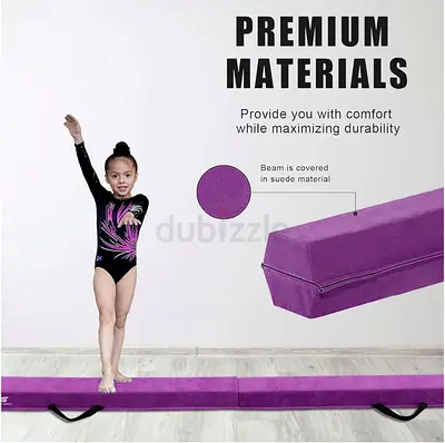 Foldable Foam Balance Beam for Kids - Portable Gymnastics Trainer