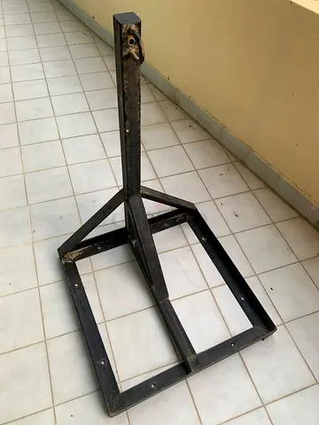 Heavy duty boxing bag steel wall frame