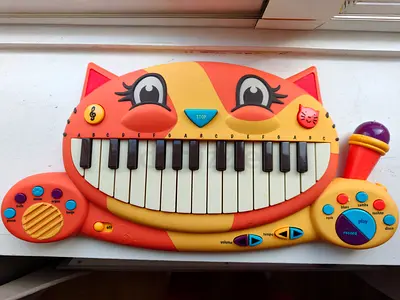 Interactive Cat Keyboard Toy with Working Mic and Rhythms