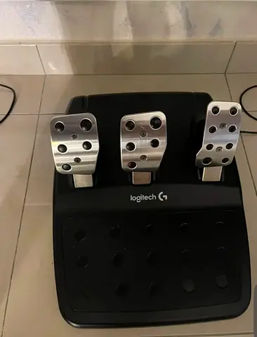 Logitech G racing pedals (gas, brake, clutch) - used, good condition