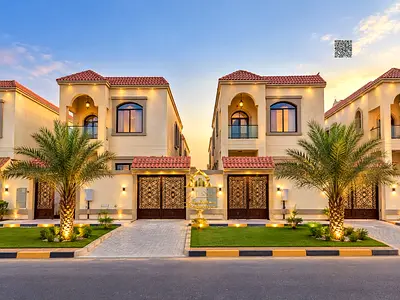 10% down payment. Excellent villa with hotel-style finishing, including electricity, water, and central air conditioning. Freehold ownership available