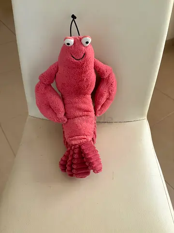Jellycat Larry Lobster Soft Toy, Pink Medium Plush, Excellent Condition