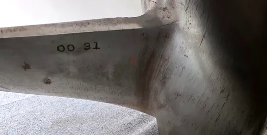 3-Blade Stainless Steel Boat Propeller – Used Condition