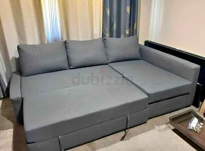IKEA L shap Sofa store cum bed you can fix the