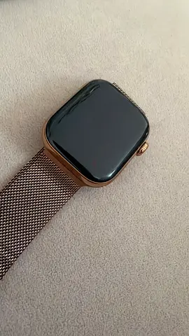 apple watch gold stainless steel milanese loop