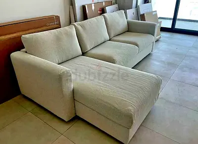 L shape sofa bed with storage IKEA vimle