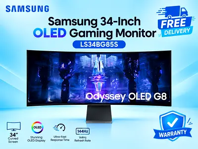 Samsung 34-Inch OLED Gaming Monitor LS34BG85S