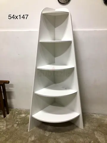 IKEA VARBY Corner shelf unit,white (53x155 cm)