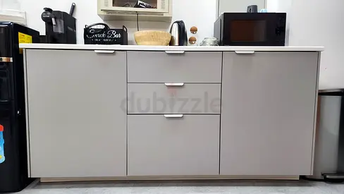 IKEA White/light gray Sideboard with 2 Doors and 3 Drawers – Good Condition