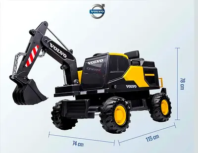 Ride-on Volvo Excavator Truck for Kids. Unused. Unwanted Gift. Worth Close to AED 2K for 790.