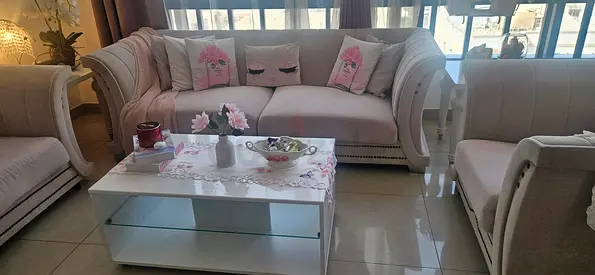 Beige 3-piece sofa set