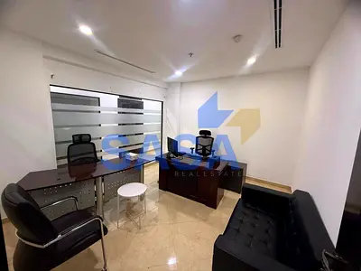 **Chiller-Free Furnished Office | Ejari Free | Near Metro & Bus Stop | Ready to Move In**