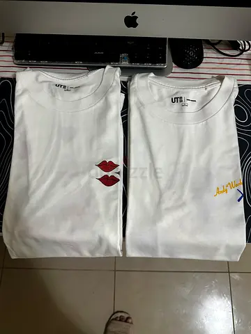 Uniqlo Kaws-Warhol L and XL, White Tee