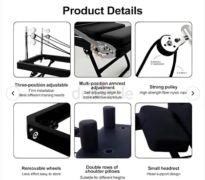Marshal Fitness Pilates Reformer Machine,Foldable Pilates Machine Equipment - Brand New