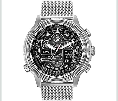 Citizen Men's Promaster Navihawk A-T Eco-Drive Pilot Watch, Atomic Timekeeping, Chronograph