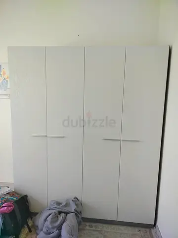 IKEA 4-door white wardrobe - good condition