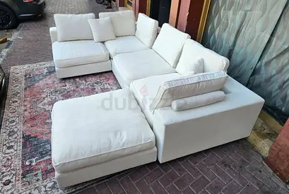 Like As new Condition Marina home Feather filled Sofa With footstool