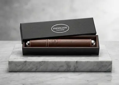 Authentic Parmigiani Fleurier Luxury Leather Case / Cigar Holder with Box
