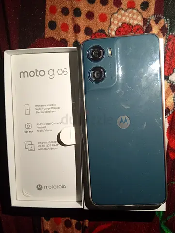 Motorola Moto G06 - Blue, with original box (Good condition)