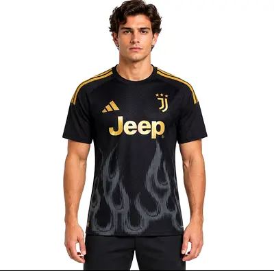 Juventus Black & Gold Football Jersey (Men's) Master copy