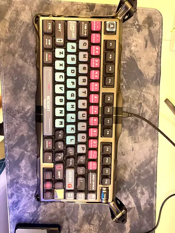 Compact Mercury Mechanical Keyboard with RGB-style Keycaps (Wired)