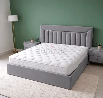Modren style brand new king size bed including mattress storage bed king bed Strong bed