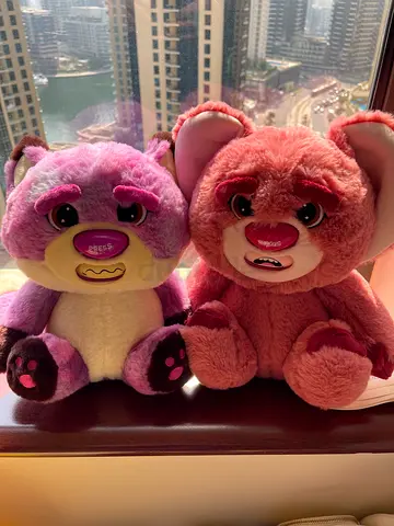 Pair of plush baby pacifier toys — 2 cute bunny stuffed animals