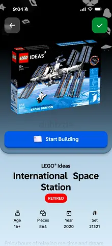 LEGO Ideas International Space Station (21321) — 864 pcs, Retired