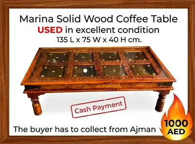 Marina solid wood coffee table