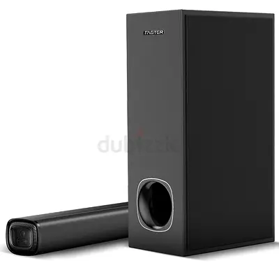 Soundbar with Wireless Subwoofer - 2.1 Home Audio System (Black)