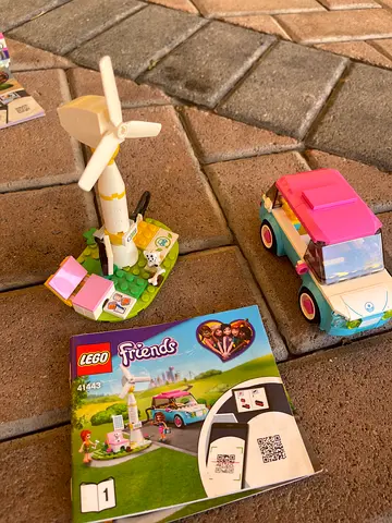 Lego friends- electric car, truck, beach home-each set 29aed