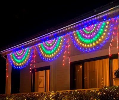 Multicolor LED Curtain/ICICLE Fairy Lights - Outdoor Decorative String Lights