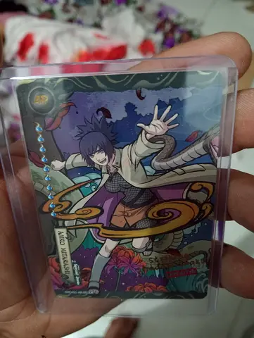 Anime Trading Card in Protective Sleeve — Single Collectible Card