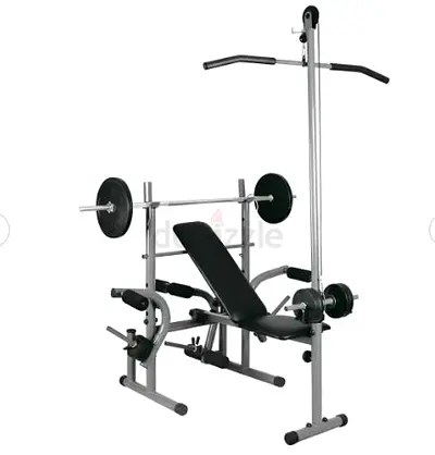 Bench Press Exercise Weight Bench with Pull Up Bar - Brand new