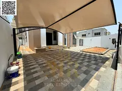 Experience luxury and tranquility in a spacious villa in Al Muwaihat, Ajman, close to schools, mosqu
