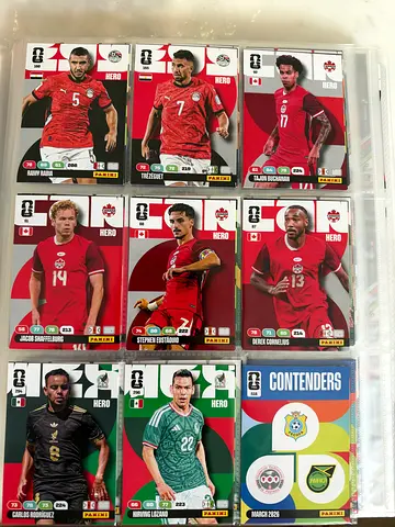2 AED/each Panini world cup 2026 Trading Card Collection - (9 cards)