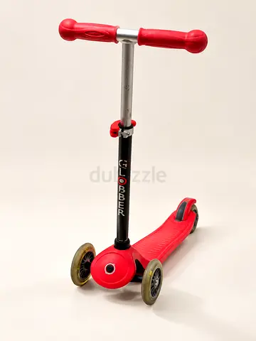 Red Globber 3-Wheel Kids Scooter - Adjustable Handle