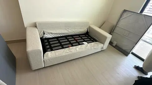 Brand New Condition ikea vimle two seater sofa bed with mattress