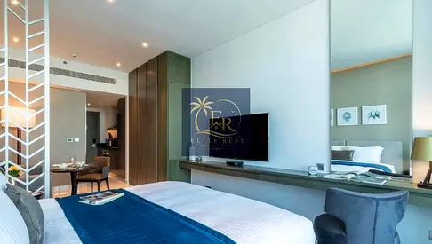 ✨ Studio for Rent | DAMAC Maison Prive | Canal View 🌊