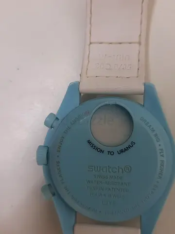 Swatch Unisex Blue Chronograph Watch — Needs Battery/Back Cover